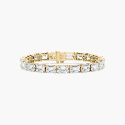 Ember 40 Carat Emerald Cut Lab Grown Diamonds Tennis Bracelet