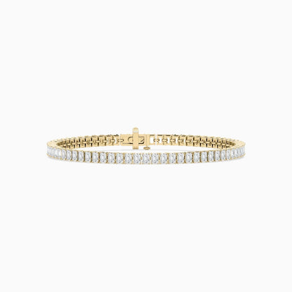 Brynn Emerald Cut Lab Grown Diamond Tennis Bracelet