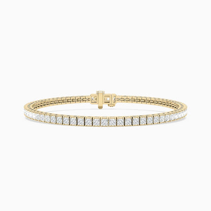 Breezy Princess Cut Lab Grown Diamond Tennis Bracelet