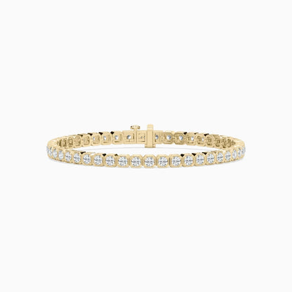Angie Round Cut Lab Grown Diamond Tennis Bracelet