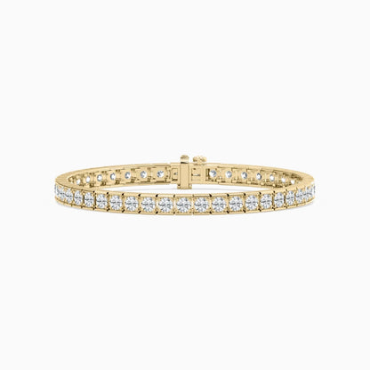 Clara Round Cut Lab Grown Diamond Gleaming Grid Bracelet