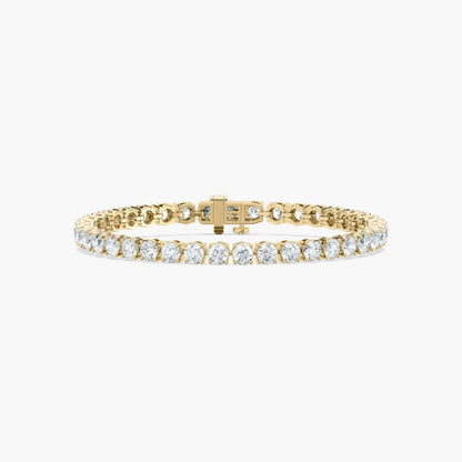 Lacey Round Cut Lab Grown Diamond Tennis Bracelet
