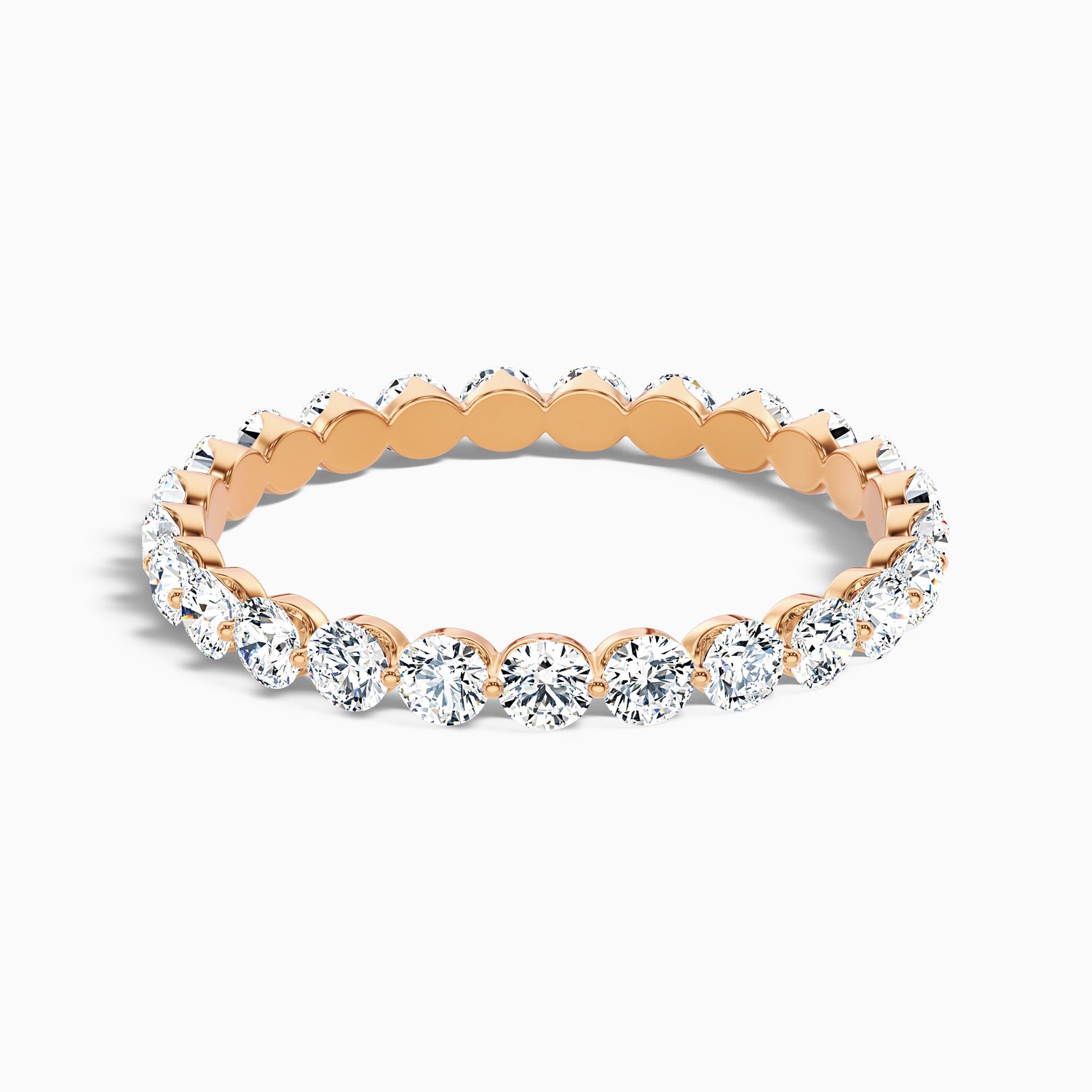 Vienna Round Cut Full Eternity Lab Grown Diamond Wedding Band