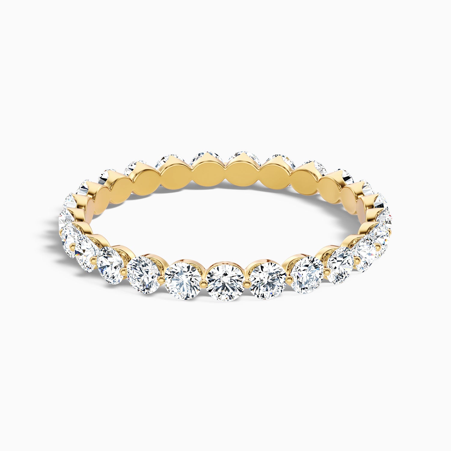 Vienna Round Cut Full Eternity Lab Grown Diamond Wedding Band