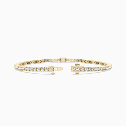 Erika Round And Emerald Lab Grown Diamond Shimmer Tennis Bracelet