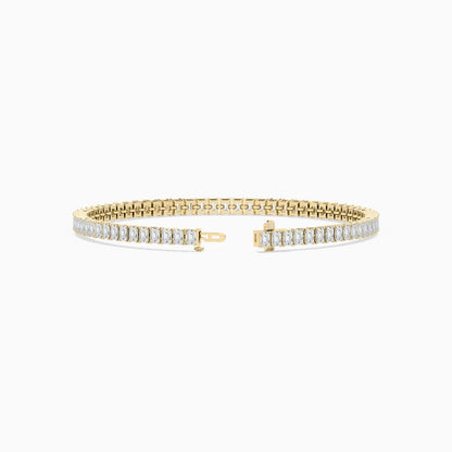 Brynn Emerald Cut Lab Grown Diamond Tennis Bracelet