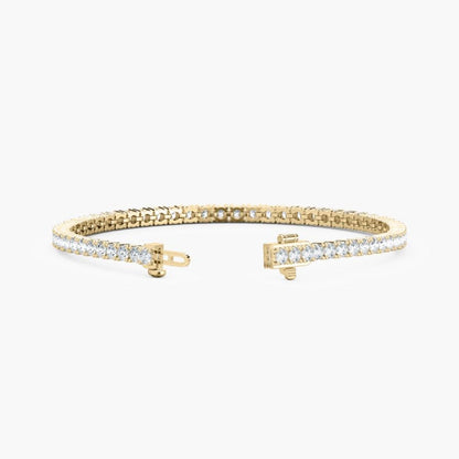 Quinn Round Cut Lab Grown Diamond Tennis Bracelet