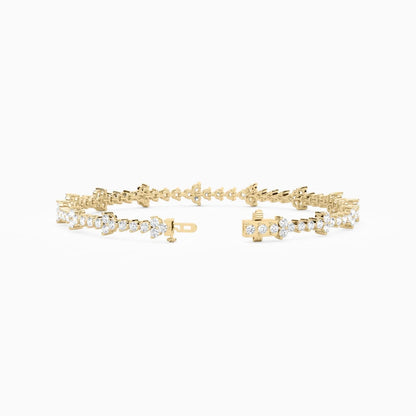 Fiona Classic Round Lab Grown Diamond Tennis Bracelet
