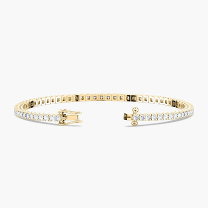 Riley Round Cut Lab Grown Diamond Tennis Bracelet