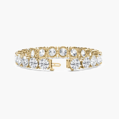 Cielo 40 Carat Round Cut Lab Grown Diamonds Tennis Bracelet