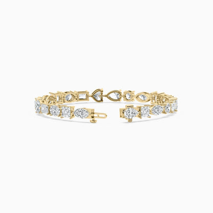 Becky Multi Shaped Lab Grown Diamond Tennis Bracelet