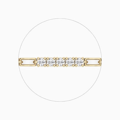 Hailey Round Cut Lab Grown Diamond Tennis Bracelet