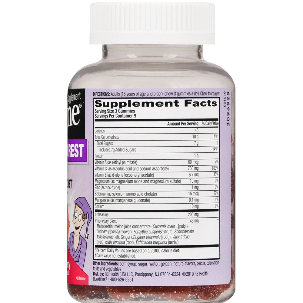 Airborne + Good Rest Immune Support Supplement vitamins 27 Gummies by Pasteur Pharmacy
