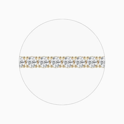 Reina Round Lab Grown Diamond Dazzling Tennis Bracelet
