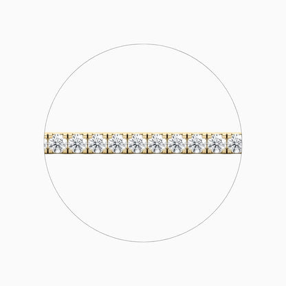 Callie Round Cut Lab Grown Diamond Tennis Bracelet