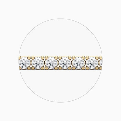 Maria Round Cut Lab Grown Diamond Sleek Tennis Bracelet