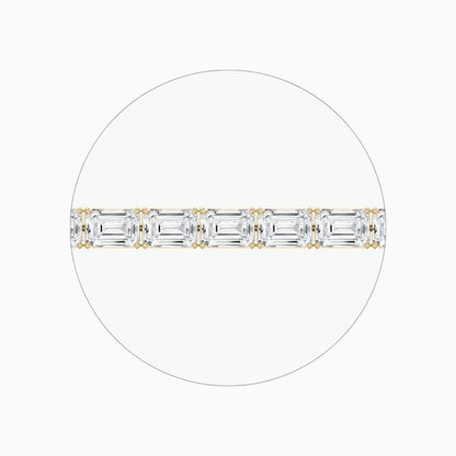 Ember 40 Carat Emerald Cut Lab Grown Diamonds Tennis Bracelet