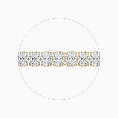 Carla Oval Cut Lab Grown Diamond Tennis Bracelet