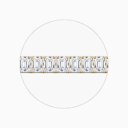 Sasha 22 Carat Emerald Cut Lab Grown Diamonds Tennis Bracelet