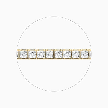 Breezy Princess Cut Lab Grown Diamond Tennis Bracelet