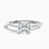 Nelli 4 Carat Cushion Cut Solitaire Moissanite Diamond Ring in 10k White Gold  DestGlow