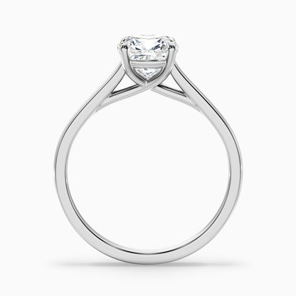 Joy 3.5 Carat Cushion Cut Solitaire Lab Grown Engagement Ring in 10k Yellow Gold