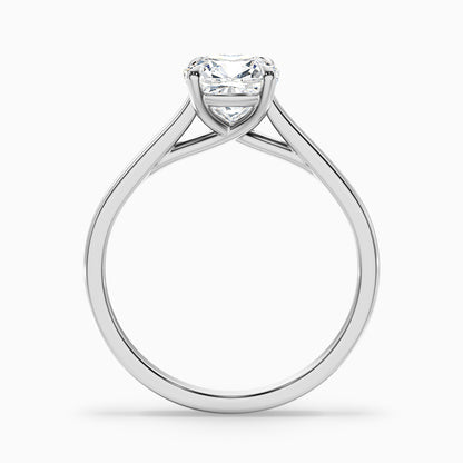 Nelli 3 Carat Cushion Cut Solitaire Moissanite Diamond Ring in 18k Yellow Gold  DestGlow