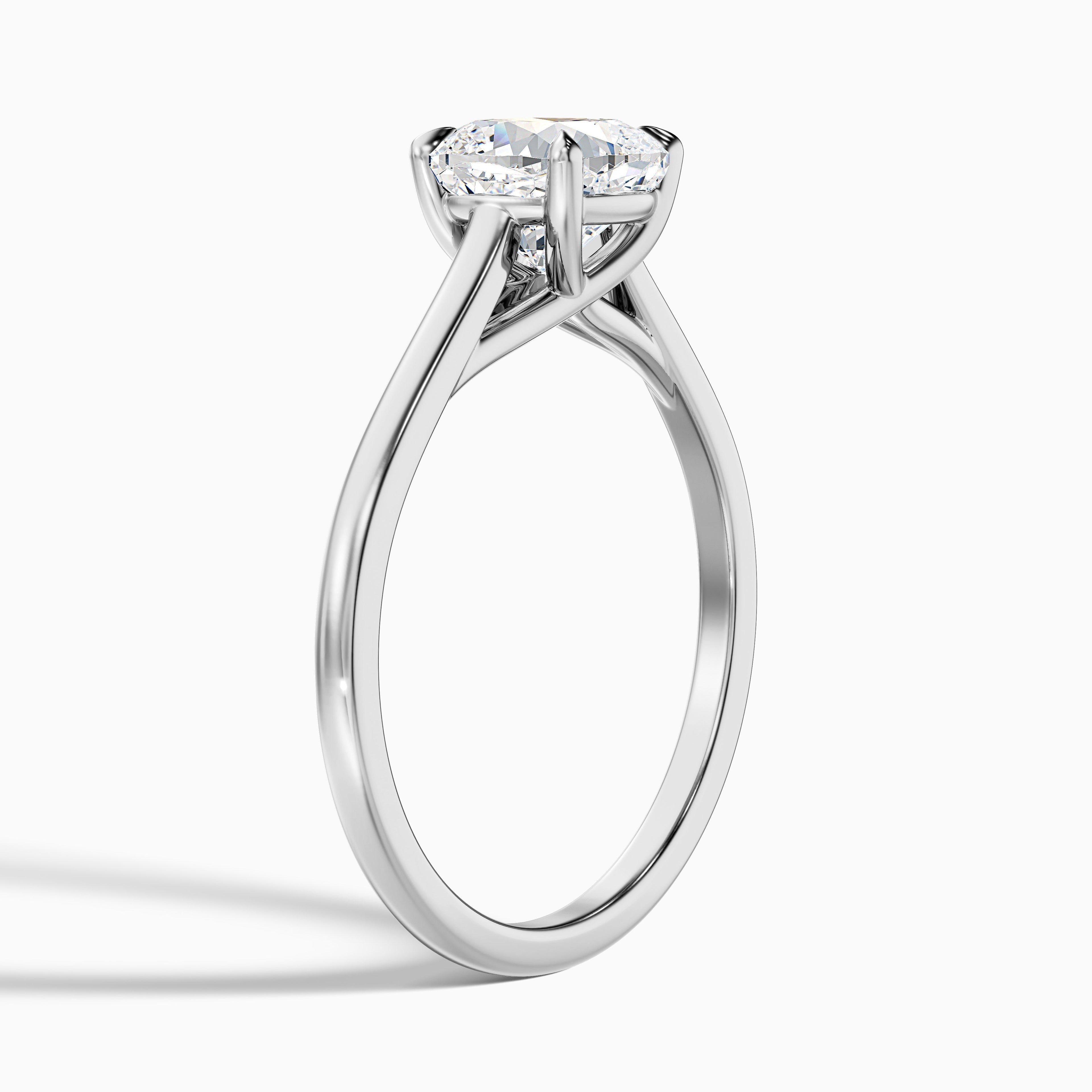 Nelli 3 Carat Cushion Cut Solitaire Moissanite Diamond Ring in 10k Yellow Gold  DestGlow
