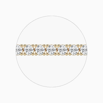 Nancy Round Cut Lab Grown Diamond Tennis Bracelet