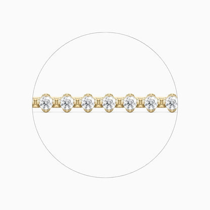 Casey Round Cut Lab Grown Diamond Tennis Bracelet