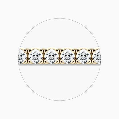 Riley Round Cut Lab Grown Diamond Tennis Bracelet