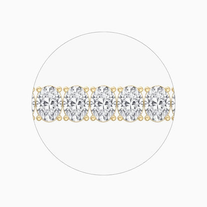 Sloane Oval Lab Grown Diamond Tennis Bracelet