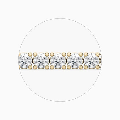 Quinn Round Cut Lab Grown Diamond Tennis Bracelet