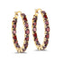 6.00 Carat Genuine Garnet .925 Sterling Silver Earrings  DestGlow