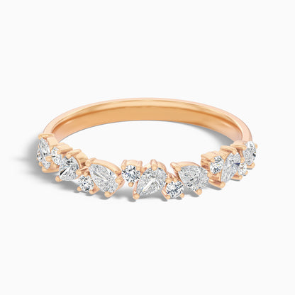 Charlotte Round and Pear Cut Half Eternity Lab Grown Diamond Band