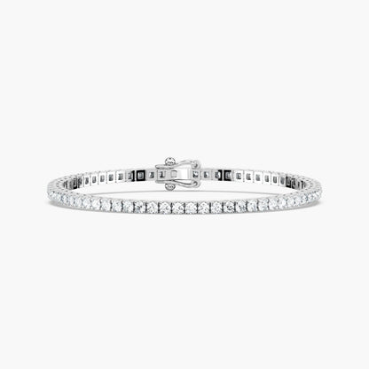 Riley Round Cut Lab Grown Diamond Tennis Bracelet