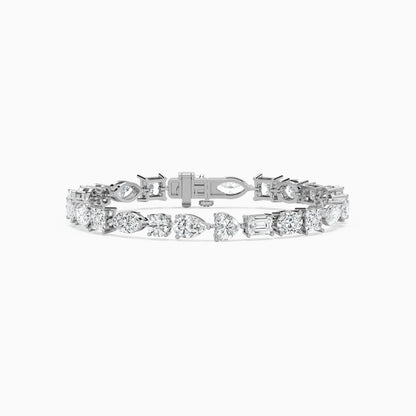 Becky Multi Shaped Lab Grown Diamond Tennis Bracelet
