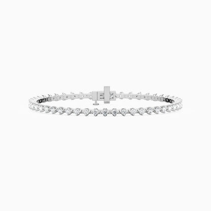 Casey Round Cut Lab Grown Diamond Tennis Bracelet