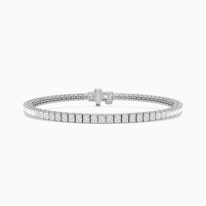 Breezy Princess Cut Lab Grown Diamond Tennis Bracelet