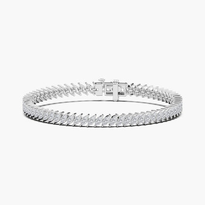 Bella Marquise Cut Lab Grown Diamond Tennis Bracelet