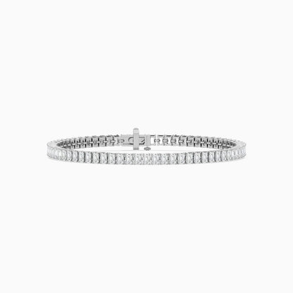 Brynn Emerald Cut Lab Grown Diamond Tennis Bracelet