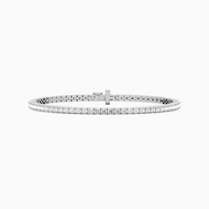 Callie Round Cut Lab Grown Diamond Tennis Bracelet