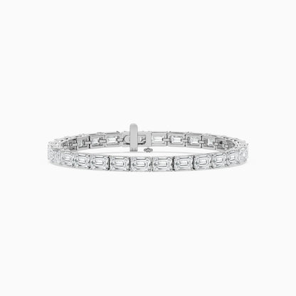 Tanya Emerald Cut Lab Grown Diamond Tennis Bracelet