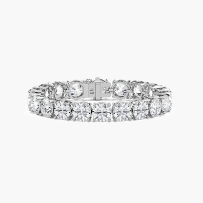 Cielo 40 Carat Round Cut Lab Grown Diamonds Tennis Bracelet