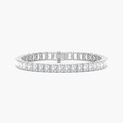 Sasha 22 Carat Emerald Cut Lab Grown Diamonds Tennis Bracelet