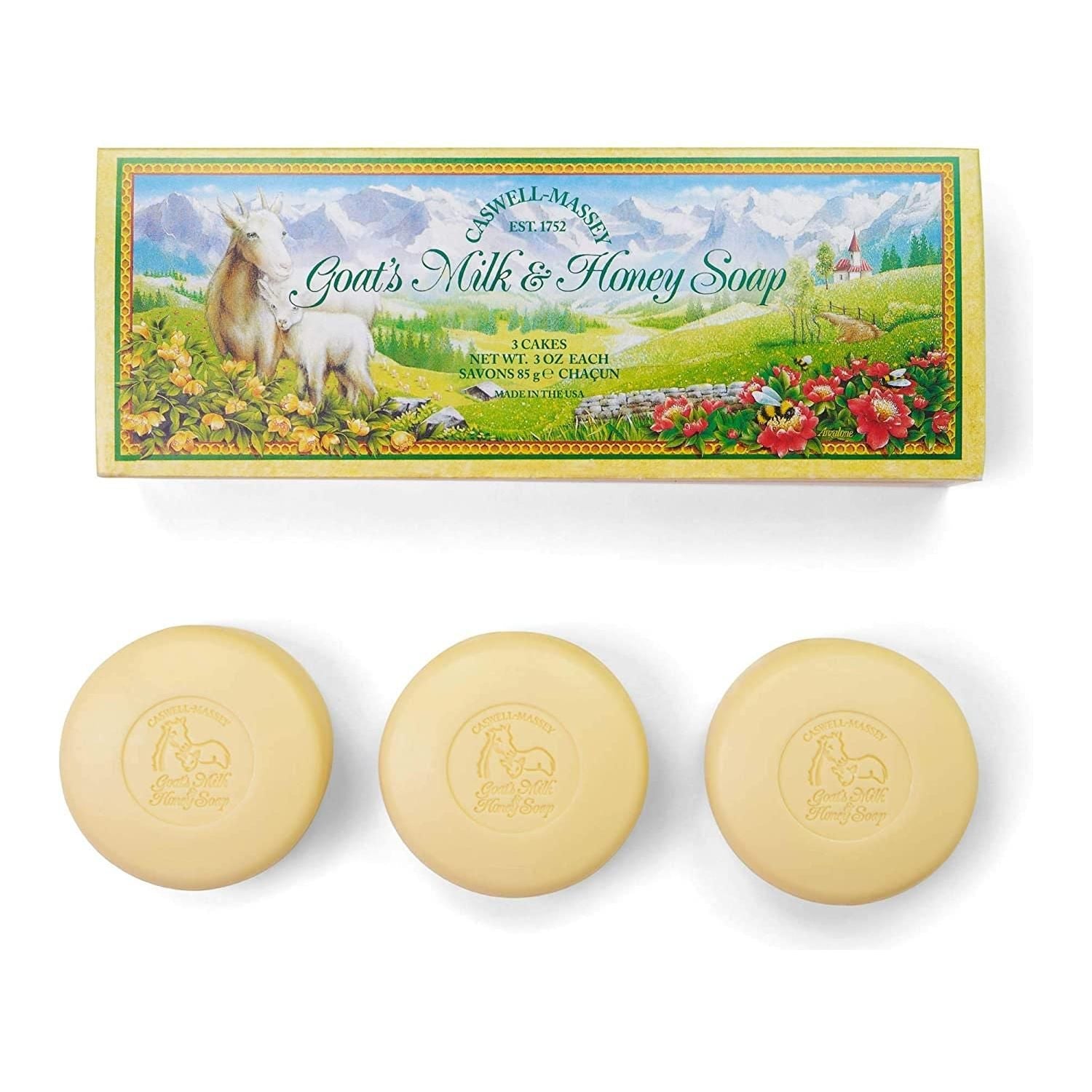 Caswell-Massey Bath Soap Box of Three 5.8 oz Each Bar Collection by Pasteur Pharmacy