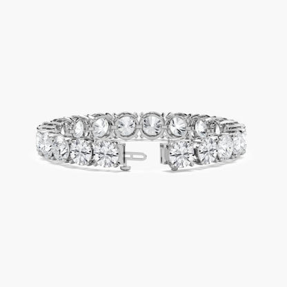 Cielo 40 Carat Round Cut Lab Grown Diamonds Tennis Bracelet