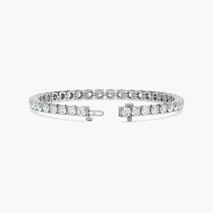 Lacey Round Cut Lab Grown Diamond Tennis Bracelet