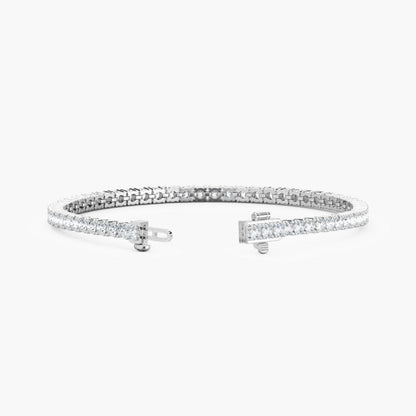 Quinn Round Cut Lab Grown Diamond Tennis Bracelet