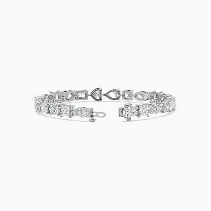 Becky Multi Shaped Lab Grown Diamond Tennis Bracelet